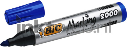 BIC permanent marker 2000-2300 blauw, schrijfbreedte 1,7 mm, ronde punt