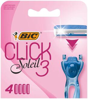 BIC Scheermesje Bic Click Soleil 3 Scheermesjes 4 st