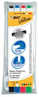 BIC Viltstift Bic 1721 whiteboard rond assorti 1.5mm set a 4st