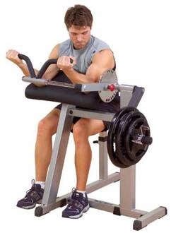 Biceps Curl Bank - Body-solid Gcbt380 Biceps & Triceps Machine Grijs