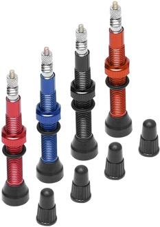 Bicycle 1Pair 40/60/78mm Presta Valve for Road MTB Bicycle Tubeless Tires Brass Core Alloy Stem Tubeless Sealant Compatible