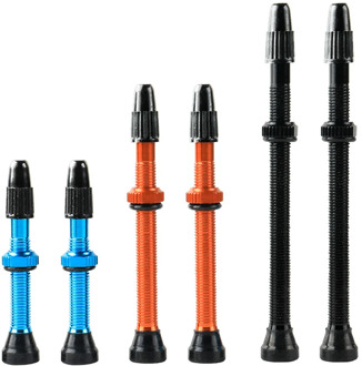 Bicycle 1Pair 40/60/80mm Presta Valve for Road MTB Bicycle Tubeless Tires Brass Core Alloy Stem Tubeless Sealant Compatible