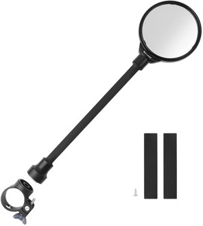 Bicycle Adjustable Handlebar Convex Rear View Mirrors Bike Rearview Mirror