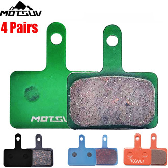 Bicycle Disc Brake Pads 4 Pairs MTB Bike Copper Semimetal Resin/ceramic/alloy Hydraulic Disc Brake Pads Bicycle Parts Replacemen