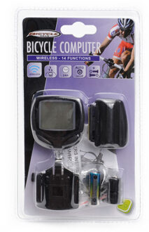 Bicycle Gear Fietscomputer Draadloos 14 Functies Zwart