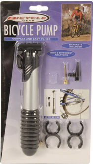 Bicycle Gear Handpomp Zwart/zilver 20 X 4 X 4 Cm