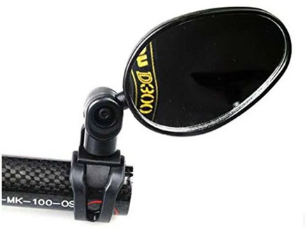 Bicycle Handlebar Rearview Mirrors Glass Cycling Rear View MTB Road Bike Silicone Handle Rearview Mirror