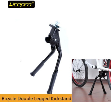 Bicycle Kickstand Litepro 700c/ 16 /20 Inch Folding Bike Adjustable Kickstand Double Leg Bicycle Stand For MTB Folding Road Bike