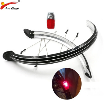 Bicycle Long Mud Guards Fender Set with v-stays PVC Flexible Full Mudguards Set 700C 26" 20" for MTB Road Bike Bicycle Fenders