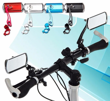 Bicycle Mountain Bike Handlebars Rearview Mirror Modified Aluminum Alloy Rearview Mirror Safety Mirror