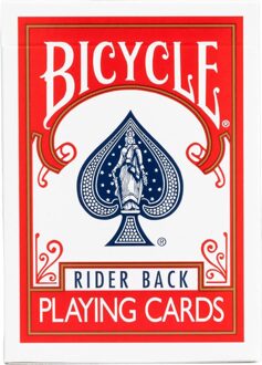 Bicycle Pokerkaarten - 807 Classic Tuck Rider Back Standard Index Rood