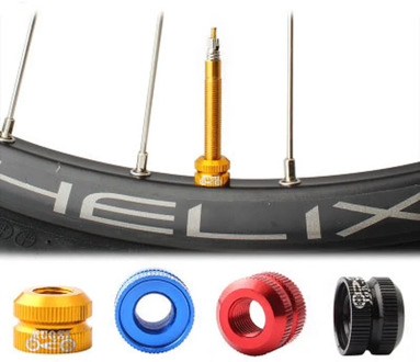 Bicycle Presta Valve Nut Bike Inner Tube Valve Caps Vacuum Tire Nozzle Lock Nut MTB Mountain Road Bike Parts Multi Colors