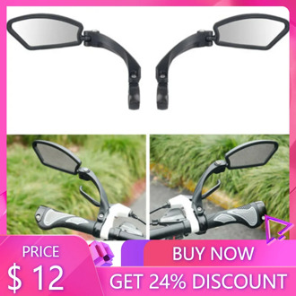 Bicycle Rearview Mirrors 360 Degree Rotatable Rearview Mirror Handlebar Rearview-mirror Bike Cycling Safety Rear View Mirror