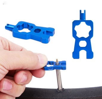 Bicycle Valve Tools Wrench for RISK 4 IN 1 Multifunction Schrader Valve Core Disassembly Installation Tool for MTB Road Bike