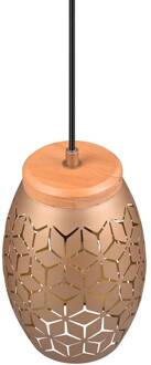 Bidar hanglamp, Ø 15 cm, koffiebruin, metaal