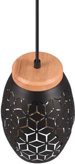 Bidar hanglamp, Ø 15 cm, zwart-goud, metaal