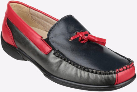 Biddlestone Leren Dames Instappers Met Meerdere Details Zwart - EU 37 / UK 4