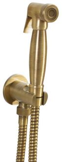 Bidet Handdouche Sapho Reitano Rubinetteria Incl. Slang en Handdouchehouder Brons