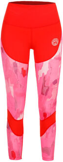 Bidi Badu Abiba Tech Mesh Tight Dames-Rood,Roze - XS