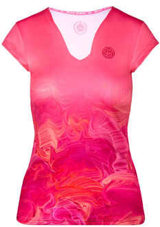 Bidi Badu Bella 2.0 Tech V-Neck T-shirt Dames pink - XS