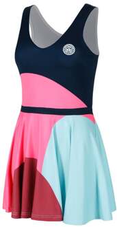 Bidi Badu Bubble Jurk Dames-Donkerblauw,Pink - XL