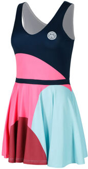 Bidi Badu Bubble Jurk Dames-Donkerblauw,Pink - XS,S,M,L,XL