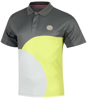 Bidi Badu Bubble Polo Heren-Grijs,Citroengeel - XL