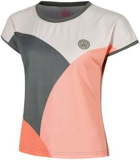 Bidi Badu Bubble T-shirt Dames-Grijs,Koraal - M