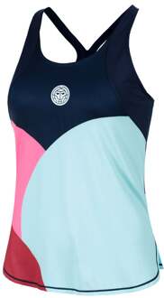 Bidi Badu Bubble Tanktop Dames-Donkerblauw,Turkoois - XL