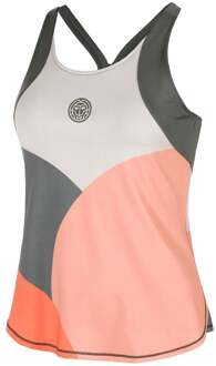 Bidi Badu Bubble Tanktop Dames-Grijs,Koraal - S