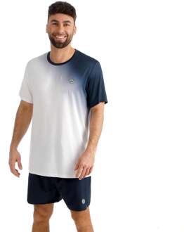 Bidi Badu Crew 2.0 T-shirt Heren-donkerblauw, wit - XS