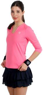 Bidi Badu Crew 2.0 V-Neck Longsleeve Dames-pink roze - XS