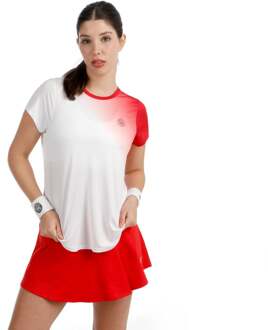 Bidi Badu Crew Fade 2.0 T-shirt Dames-rood, wit - XS,S,M,L,XL,XXL