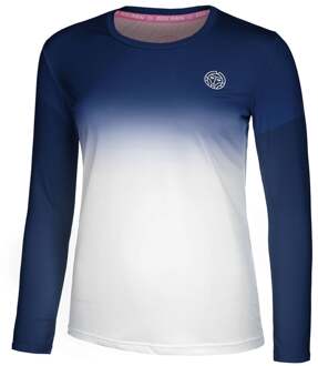 Bidi Badu Crew Gradiant Longsleeve Dames-Donkerblauw,Wit - XS