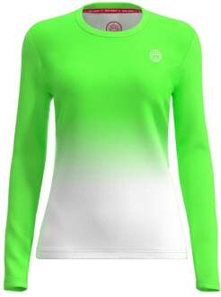 Bidi Badu Crew Gradiant Longsleeve Meisjes-Neongroen,Wit - 140