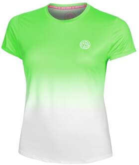 Bidi Badu Crew Gradiant T-shirt Dames-Neongroen,Wit - M