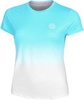 Bidi Badu Crew Gradiant T-shirt Dames-Turkoois,Wit - XS,S,M,L,XL