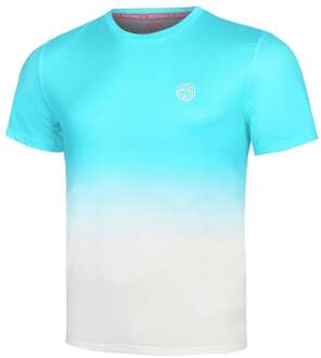 Bidi Badu Crew Gradiant T-shirt Heren-Turkoois,Wit - XS