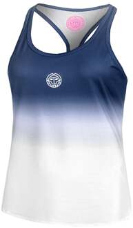 Bidi Badu Crew Gradiant Tanktop Dames-Donkerblauw,Wit - L
