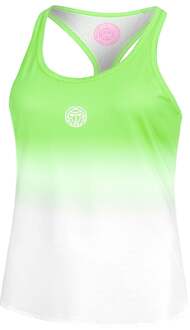Bidi Badu Crew Gradiant Tanktop Dames-Neongroen,Wit - S