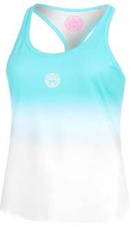 Bidi Badu Crew Gradiant Tanktop Dames-Turkoois,Wit - M
