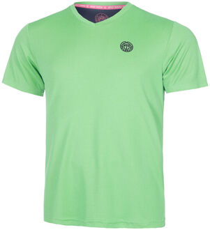 Bidi Badu Crew Inside Out V-Neck T-shirt Heren-Neongroen,Donkerblauw - S,XXL