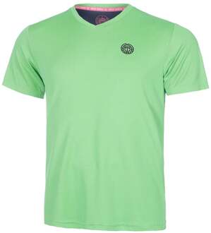 Bidi Badu Crew Inside Out V-Neck T-shirt Heren-Neongroen,Donkerblauw - XS,S,XXL