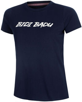 Bidi Badu Crew Logo T-shirt Dames-Donkerblauw