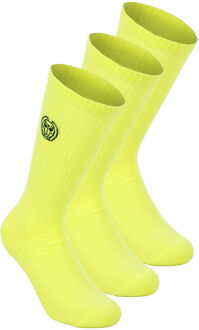 Bidi Badu Crew Performance Tennissokken Verpakking 3 stuks -neongeel - 31-34,35-38,39-42,43-46,47-50