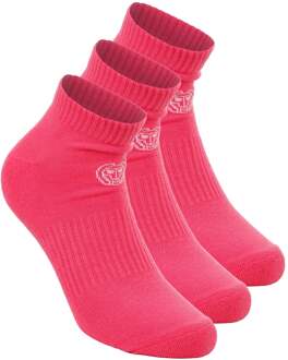 Bidi Badu Crew Performance Tennissokken Verpakking 3 stuks -pink roze - 47-50