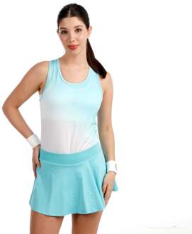 Bidi Badu Crew Racerback Tanktop Dames-turkoois, wit - S,M,L,XL,XXL