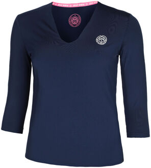 Bidi Badu Crew V-Neck Longsleeve Dames-Donkerblauw - XS,S,M