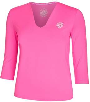 Bidi Badu Crew V-Neck Longsleeve Dames-Pink - M