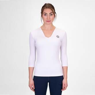 Bidi Badu Crew V-Neck Longsleeve Dames-Wit - S